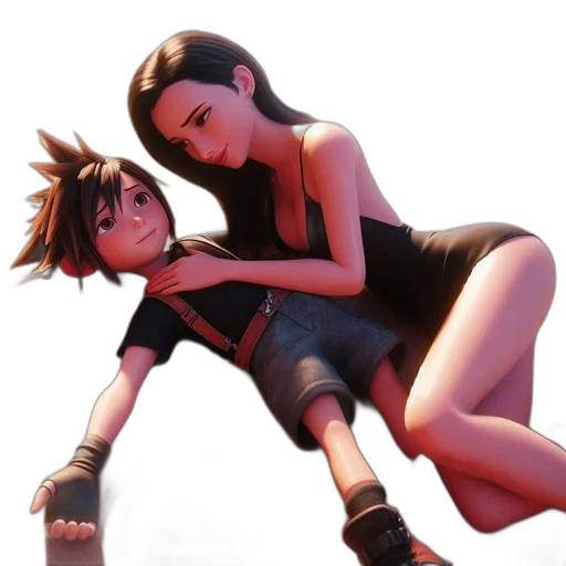 concept art, 3d render, anime, comic book art transparent PNG cut-out