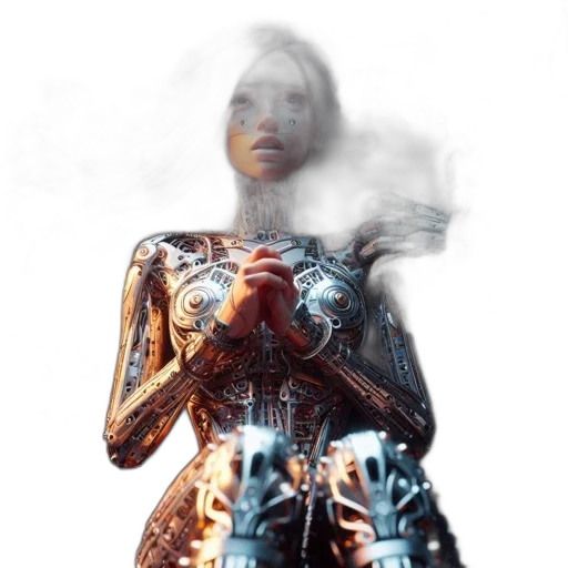 robot, dress, jacket, jewelry transparent PNG cut-out