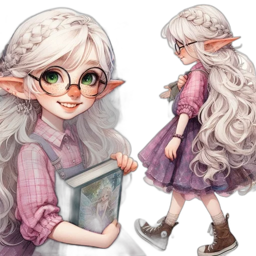 fantasy art, concept art, watercolor, pixel art transparent PNG cut-out