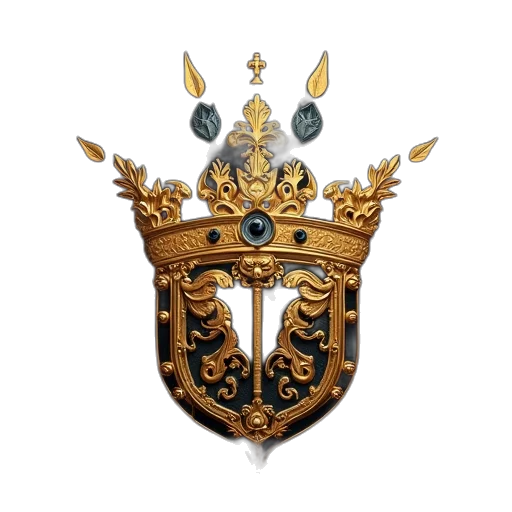 crown, jewelry, staff, sword transparent PNG cut-out