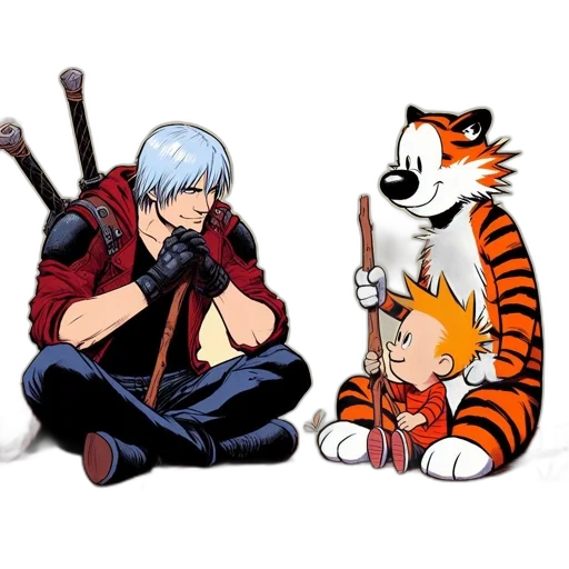 comic book art, anime, concept art, cartoon transparent PNG cut-out