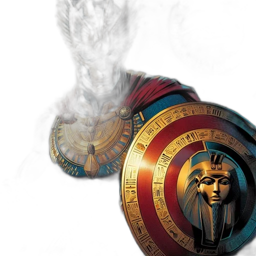 mask, sword, jewelry, concept art transparent PNG cut-out
