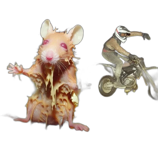 animal, creature, concept art, 3d render transparent PNG cut-out