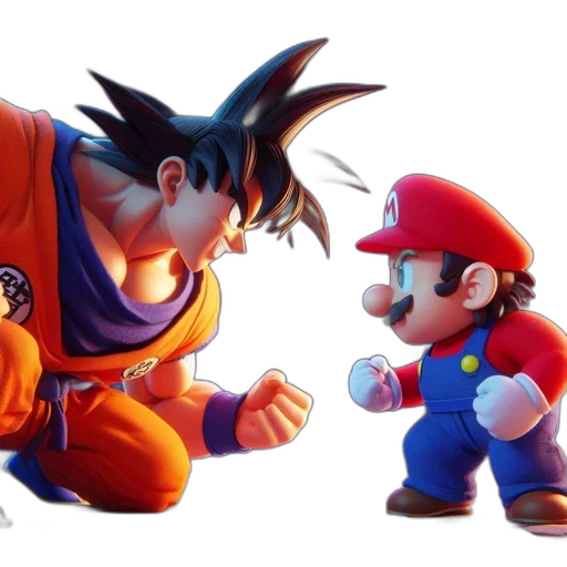 concept art, 3d render, pixel art, two transparent PNG cut-out