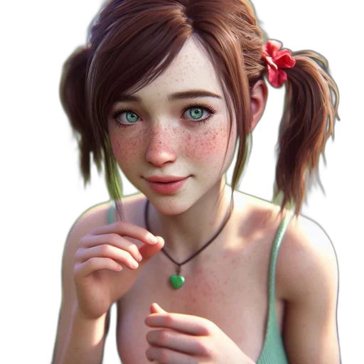 jewelry, face, dress, flower transparent PNG cut-out