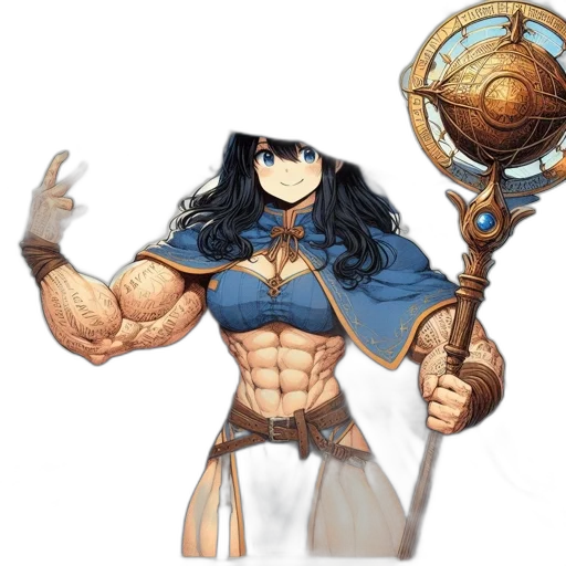 sword, weapon, staff, fantasy art transparent PNG cut-out