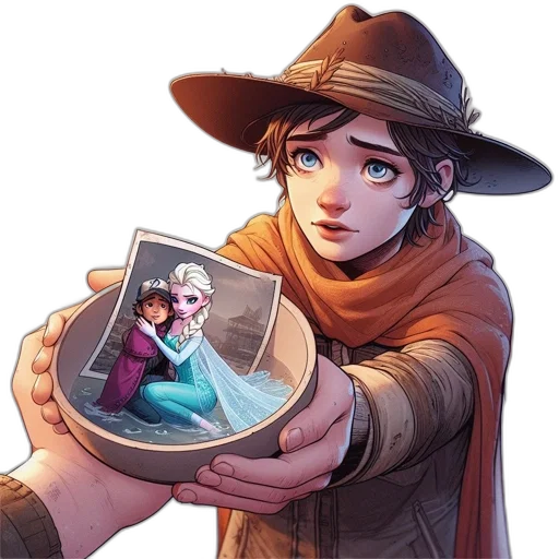 face, weapon, hat, staff transparent PNG cut-out