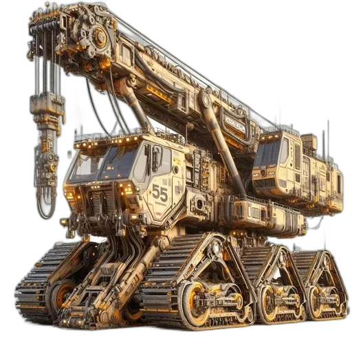 robot, weapon, car, concept art transparent PNG cut-out