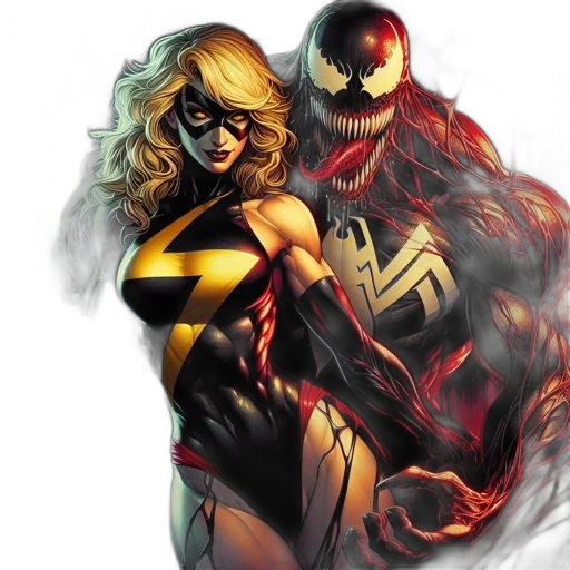 comic book art, concept art, two, iconic transparent PNG cut-out