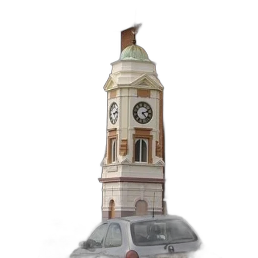 car, building, 3d render, concept art transparent PNG cut-out