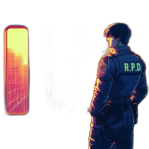 jacket, robot, cyberpunk, concept art transparent PNG cut-out