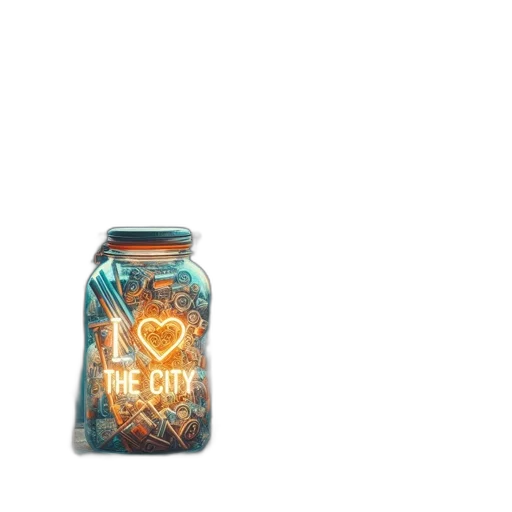 bottle, dress, concept art, 3d render transparent PNG cut-out