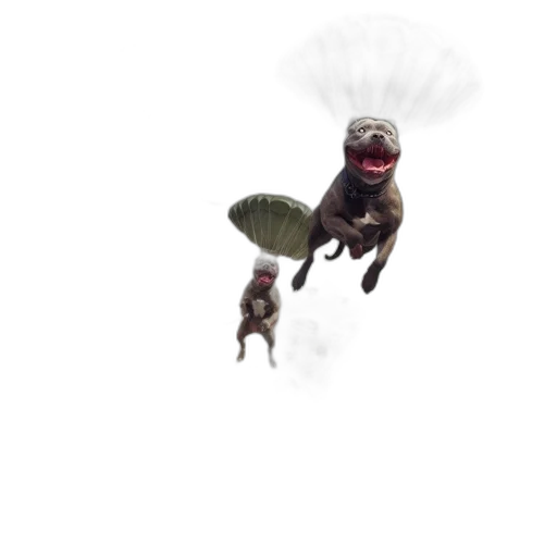 creature, animal, umbrella, hat transparent PNG cut-out