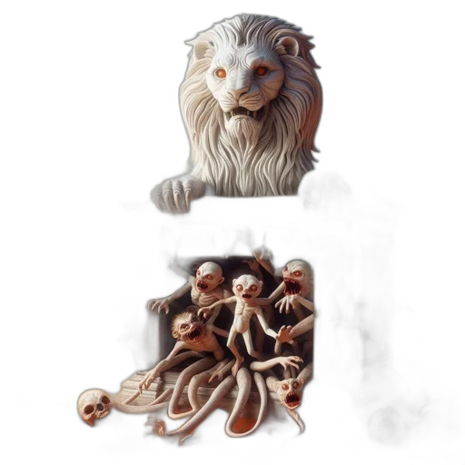 creature, animal, hair, concept art transparent PNG cut-out