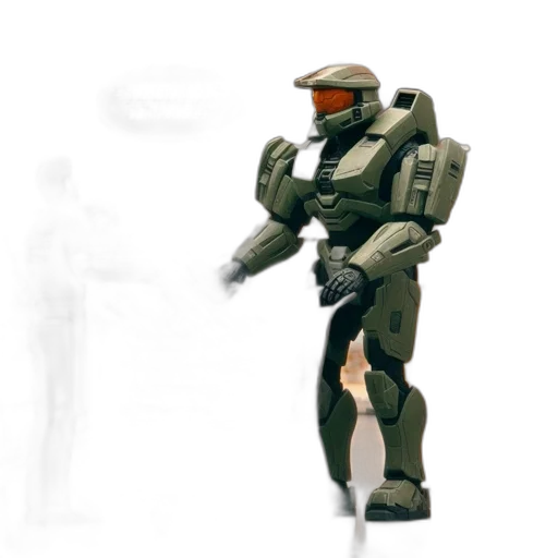 robot, weapon, concept art, 3d render transparent PNG cut-out