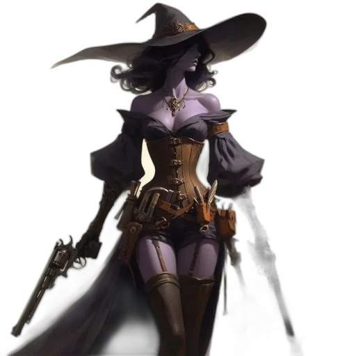staff, hat, weapon, concept art transparent PNG cut-out