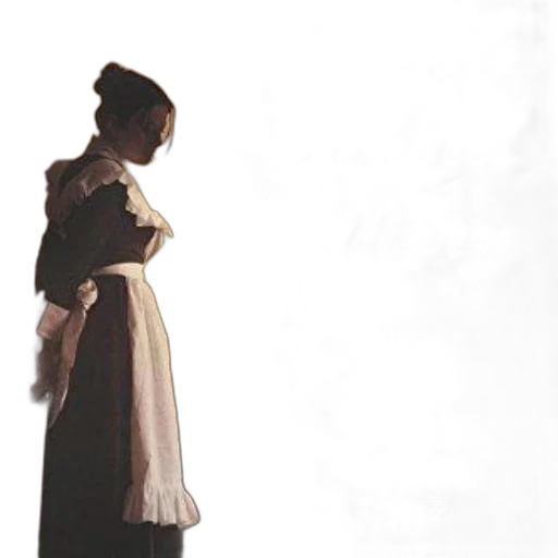 dress, crown, staff, photorealistic transparent PNG cut-out