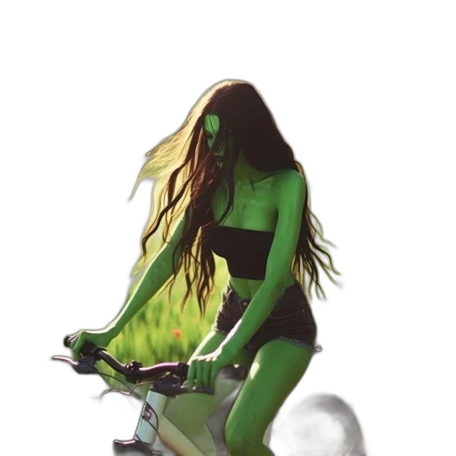 creature, hair, dress, concept art transparent PNG cut-out