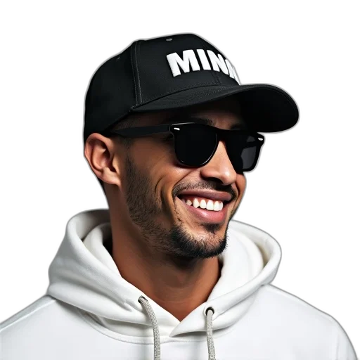 hat, jacket, face, staff transparent PNG cut-out