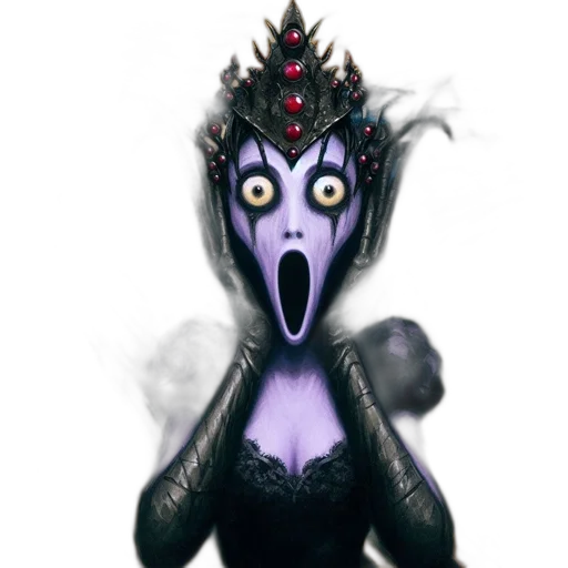creature, mask, dragon, staff transparent PNG cut-out