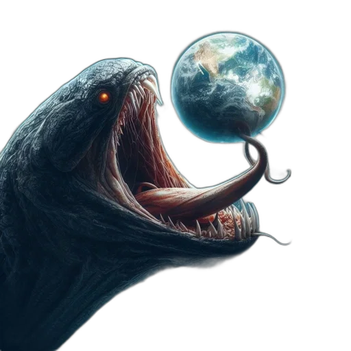 creature, animal, staff, dragon transparent PNG cut-out