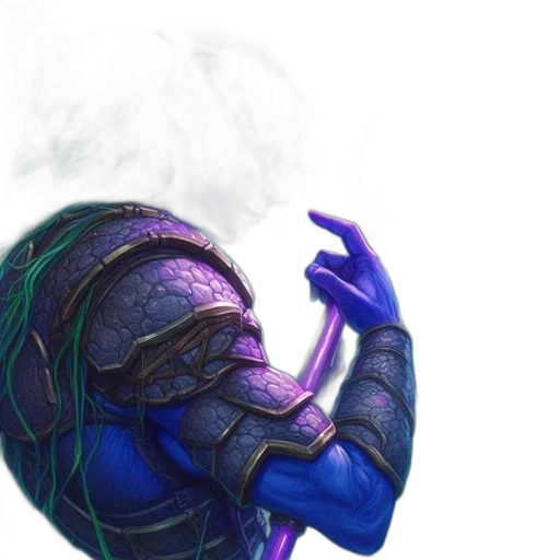 mask, dragon, staff, face transparent PNG cut-out