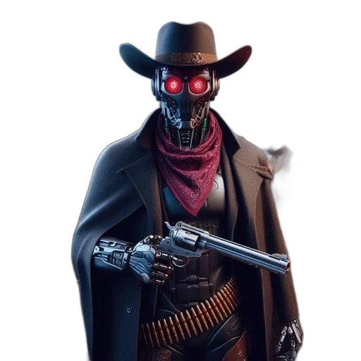 robot, mask, weapon, concept art transparent PNG cut-out