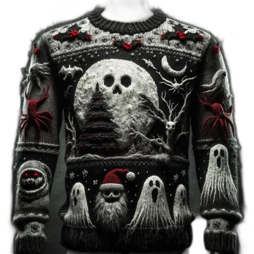 jacket, handknit, sweater, featuring transparent PNG cut-out