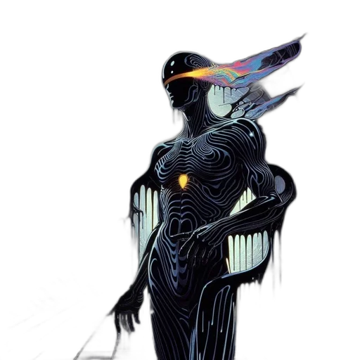 robot, creature, weapon, mask transparent PNG cut-out