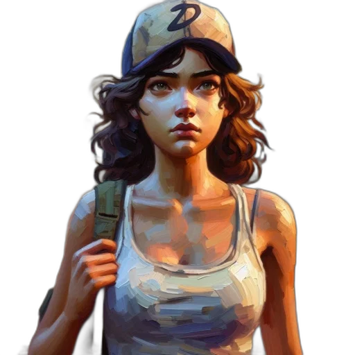 face, hat, weapon, concept art transparent PNG cut-out
