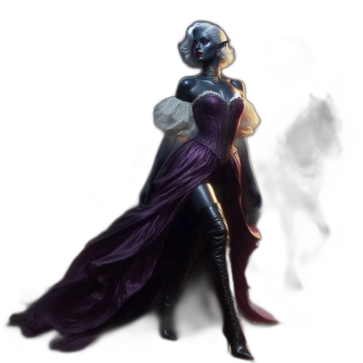 dress, staff, mask, robot transparent PNG cut-out