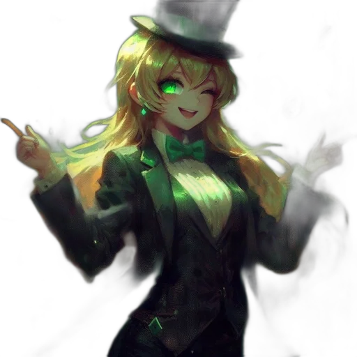 hat, staff, dress, robot transparent PNG cut-out