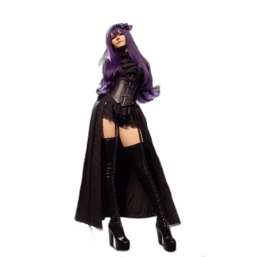 dress, concept art, fantasy art, dark transparent PNG cut-out