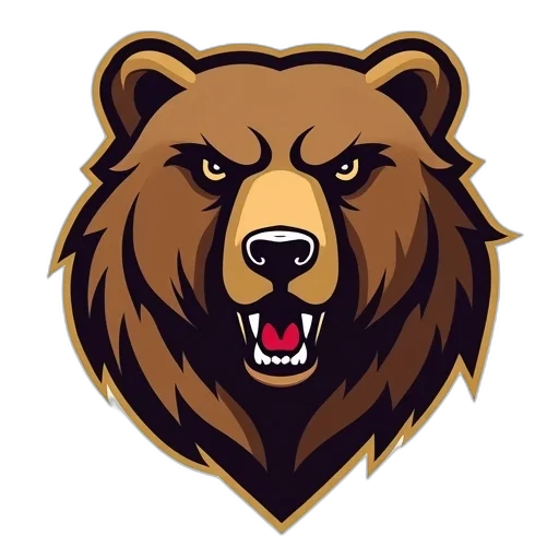 brown, bear, which, logo transparent PNG cut-out