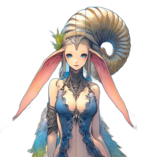 dragon, dress, staff, creature transparent PNG cut-out