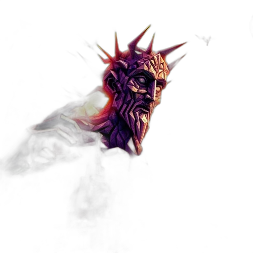 mask, dragon, crown, face transparent PNG cut-out