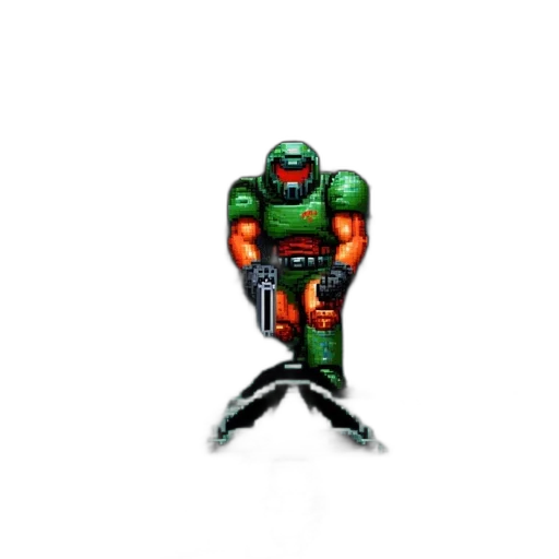 robot, staff, jacket, weapon transparent PNG cut-out