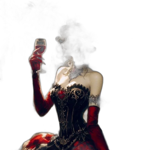 dress, mask, weapon, staff transparent PNG cut-out