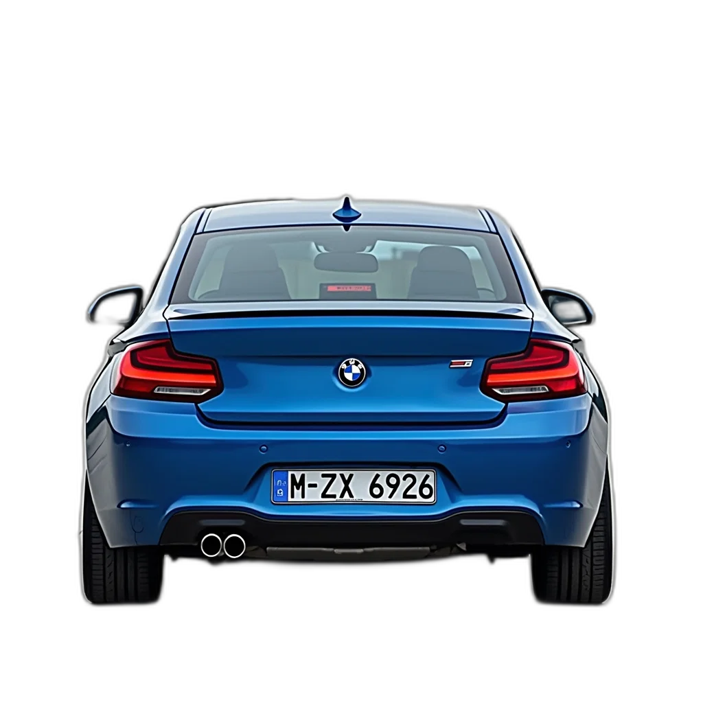 car, 3d render, photorealistic, blue transparent PNG cut-out