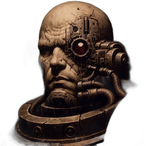 mask, face, robot, creature transparent PNG cut-out