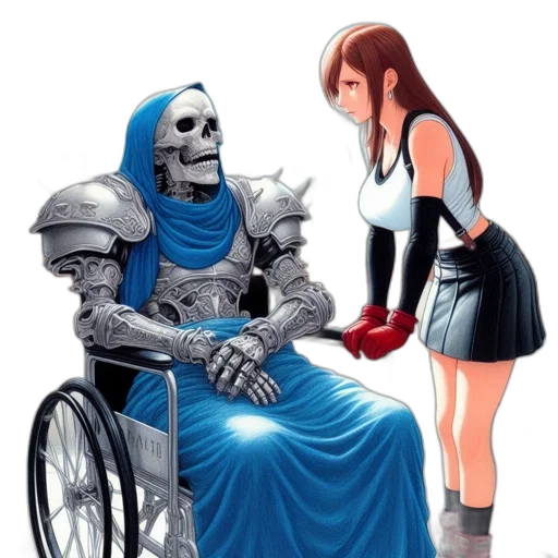 robot, dress, sword, weapon transparent PNG cut-out