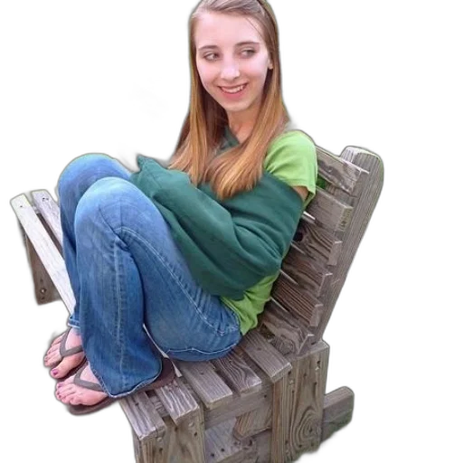 furniture, hair, shoes, face transparent PNG cut-out