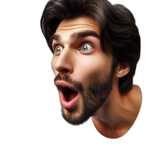 face, hair, mask, creature transparent PNG cut-out