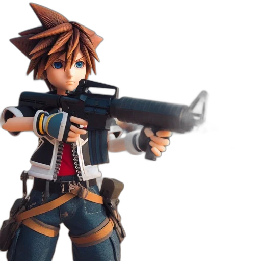 weapon, 3d render, concept art, animated transparent PNG cut-out