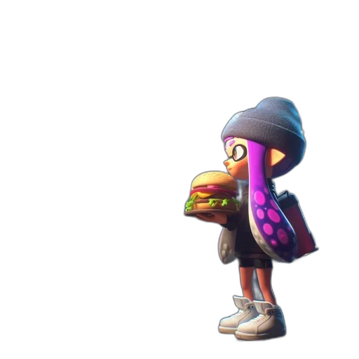 hat, jacket, weapon, creature transparent PNG cut-out