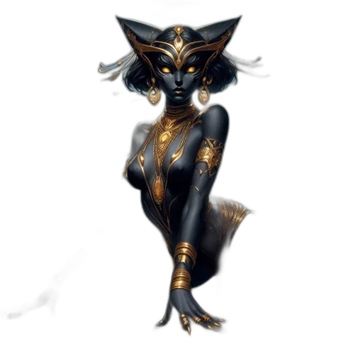 jewelry, creature, mask, fantasy art transparent PNG cut-out