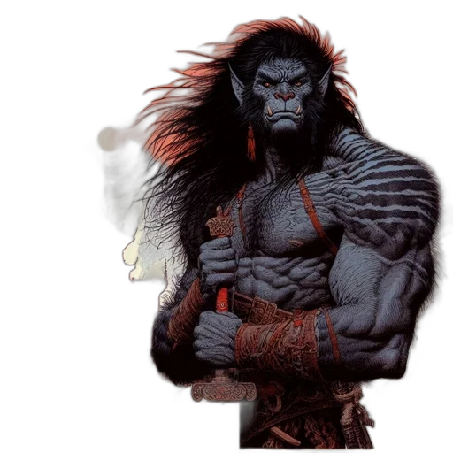 concept art, comic book art, fantasy art, photorealistic transparent PNG cut-out