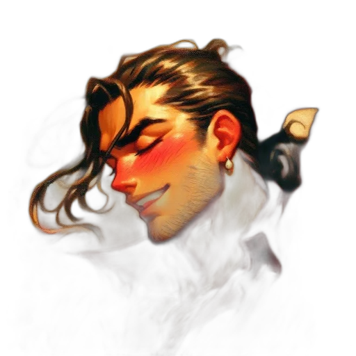 face, mask, staff, hair transparent PNG cut-out