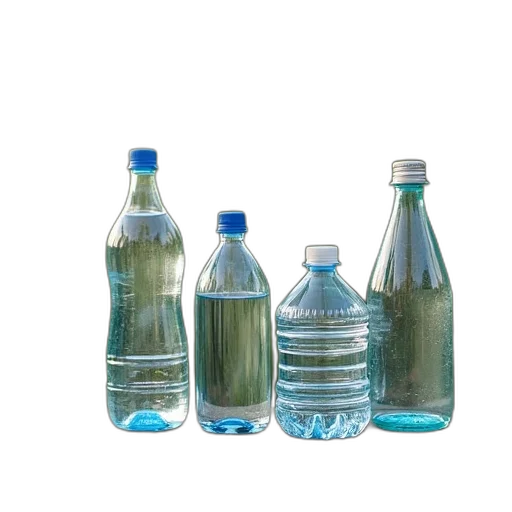 bottle, 3d render, water, collection transparent PNG cut-out