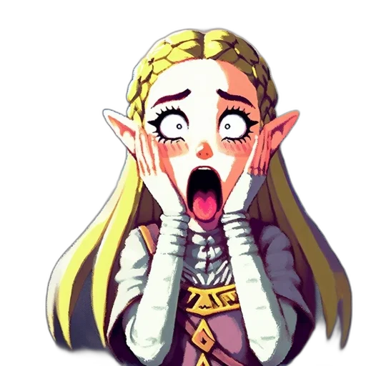 face, pixel art, anime, concept art transparent PNG cut-out